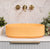 Stadio Groove 480mm Fluted Oval Artificial Stone Above-Counter Basin, Matte Golden Yellow (Orange)