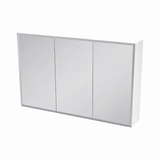 Cassia Mirror Shaving Cabinet 1500mm x 750mm with Polished Edge, Gloss White