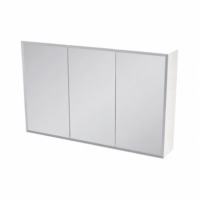 Cassia Mirror Shaving Cabinet 1500mm x 750mm with Polished Edge, Gloss White