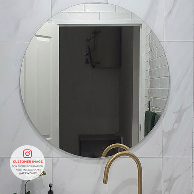 *Clearance* Circa Round 1000mm Frameless Mirror with Polished Edge