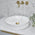 Circa Round Fluted 405mm Above-Counter Basin, Matte White