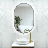 Classic Jewel 600mm x 900mm Backlit LED Frameless Mirror with Jewelled Edge and Demister *Clearance Stock*