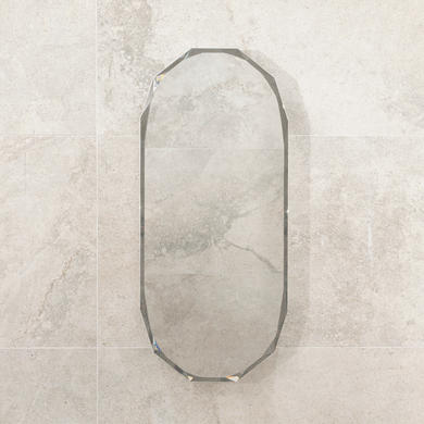 Classic Jewel 400mm x 900mm Mirrored Shaving Cabinet, Matte White