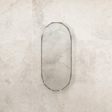 Classic Jewel 400mm x 900mm Mirrored Shaving Cabinet, Matte White