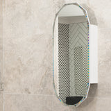 Classic Jewel 400mm x 900mm Mirrored Shaving Cabinet, Matte White