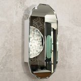 Classic Jewel 400mm x 900mm Mirrored Shaving Cabinet, Matte White