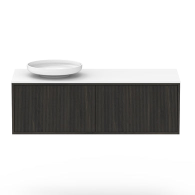 ADP Clifton Wall Hung 1200mm Single Left Offset Bowl Vanity Cabinet