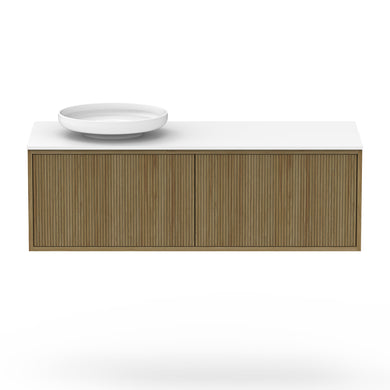 ADP Clifton Wall Hung 1200mm Single Left Offset Bowl Vanity Cabinet