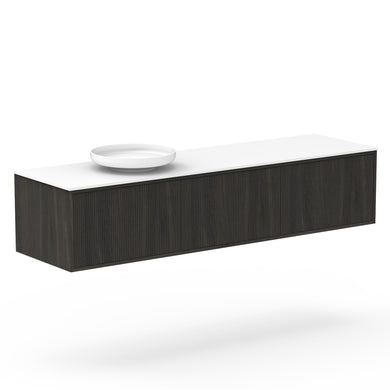 ADP Clifton Wall Hung 1800mm Single Left Offset Bowl Vanity Cabinet