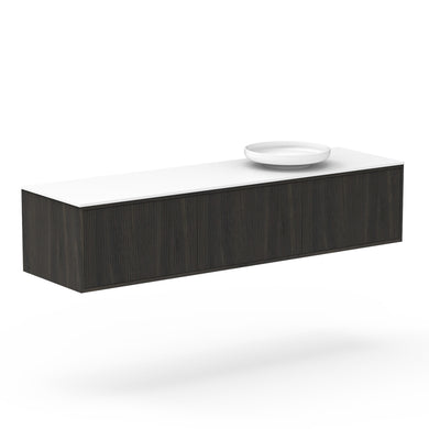 ADP Clifton Wall Hung 1800mm Single Right Offset Bowl Vanity Cabinet