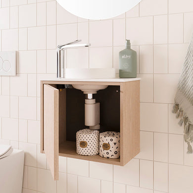 ADP Clifton Mini Wall Hung 475mm Single Center Bowl Vanity Cabinet