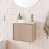 ADP Clifton Mini Wall Hung 475mm Single Center Bowl Vanity Cabinet
