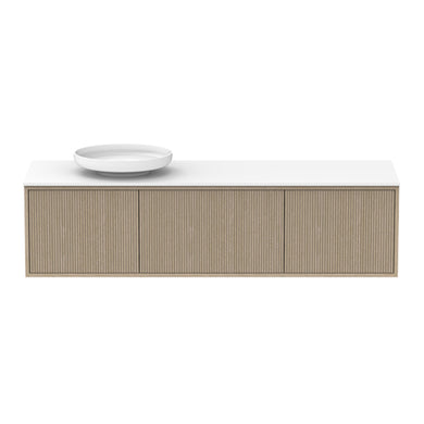 ADP Clifton Wall Hung 1500mm Single Left Offset Bowl Vanity Cabinet
