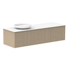 ADP Clifton Wall Hung 1500mm Single Left Offset Bowl Vanity Cabinet