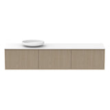 ADP Clifton Wall Hung 1800mm Single Left Offset Bowl Vanity Cabinet