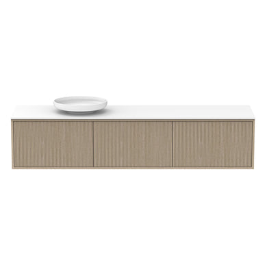 ADP Clifton Wall Hung 1800mm Single Left Offset Bowl Vanity Cabinet