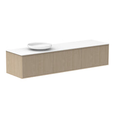 ADP Clifton Wall Hung 1800mm Single Left Offset Bowl Vanity Cabinet