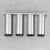 Cylio Round 120mm Vanity Legs | Brushed Silver (chrome) | Set of 4