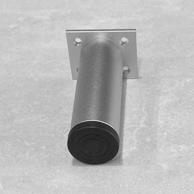 Cylio Round 120mm Vanity Legs | Brushed Silver (chrome) | Set of 4