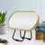 Pill Oval 220mm x 440mm Desk Mirror with Brushed Brass (Gold) Frame