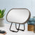 Pill Oval 220mm x 440mm Desk Mirror with Brushed Gunmetal Frame