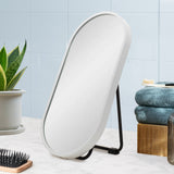 Pill Oval 220mm x 440mm Desk Mirror with Matte White Frame