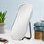 Pill Oval 220mm x 440mm Desk Mirror with Matte White Frame