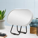 Pill Oval 220mm x 440mm Desk Mirror with Matte White Frame