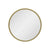 Circa Round 300mm Desk Mirror with Brushed Brass (Gold) Frame