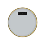Circa Round 300mm Desk Mirror with Brushed Brass (Gold) Frame