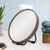 Circa Round 300mm Desk Mirror with Brushed Gunmetal Frame