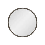 Circa Round 300mm Desk Mirror with Brushed Gunmetal Frame