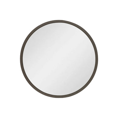 Circa Round 300mm Desk Mirror with Brushed Gunmetal Frame