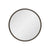 Circa Round 300mm Desk Mirror with Brushed Gunmetal Frame