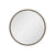 Circa Round 300mm Desk Mirror with Brushed Nickel Frame