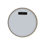 Circa Round 300mm Desk Mirror with Brushed Nickel Frame