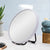 Circa Round 300mm Desk Mirror with Matte White Frame