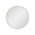 Circa Round 300mm Desk Mirror with Matte White Frame