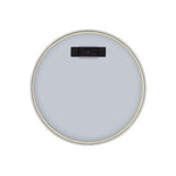 Circa Round 300mm Desk Mirror with Matte White Frame