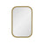 Retti Rectangular 220mm x 330mm Desk Mirror with Brushed Brass (Gold) Frame