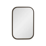 Retti Rectangular 220mm x 330mm Desk Mirror with Brushed Gunmetal Frame