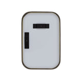 Retti Rectangular 220mm x 330mm Desk Mirror with Brushed Gunmetal Frame