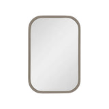 Retti Rectangular 220mm x 330mm Desk Mirror with Brushed Nickel Frame