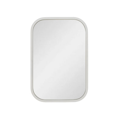 Retti Rectangular 220mm x 330mm Desk Mirror with Matte White Frame