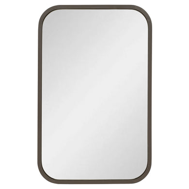 Retti Rectangular 280mm x 440mm Desk Mirror with Brushed Gunmetal Frame