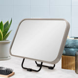 Retti Rectangular 280mm x 440mm Desk Mirror with Brushed Nickel Frame