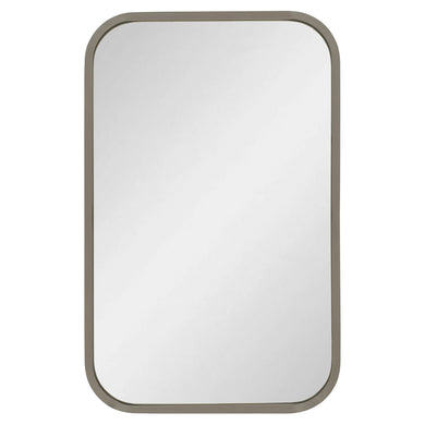 Retti Rectangular 280mm x 440mm Desk Mirror with Brushed Nickel Frame