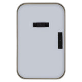 Retti Rectangular 280mm x 440mm Desk Mirror with Brushed Nickel Frame
