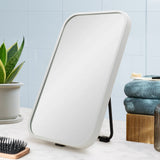 Retti Rectangular 280mm x 440mm Desk Mirror with Matte White Frame