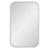 Retti Rectangular 280mm x 440mm Desk Mirror with Matte White Frame